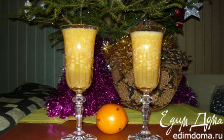 Рецепт Коктейль на основе шампанского "Утро нового года"