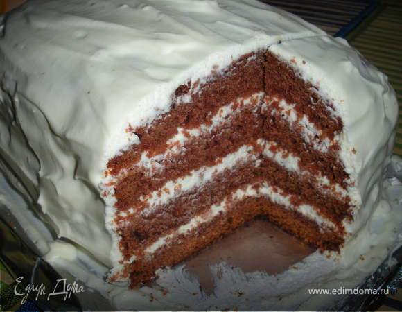 Нежнейший торт «Красный бархат» со сметанным кремом: простой рецепт