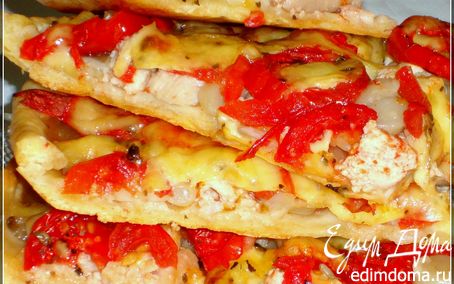Рецепт Пирог с курицей, грибами и сыром