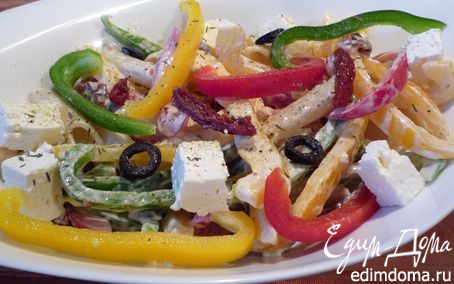 Рецепт Средиземноморский салат с макаронами