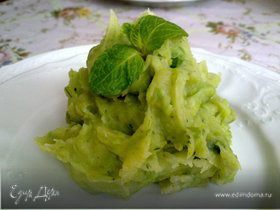 Зеленое картофельное пюре