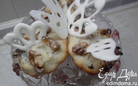 Рецепт Домашние кексы с орехами