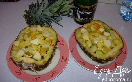 Рецепт Экзотическая фантазия с шампанским