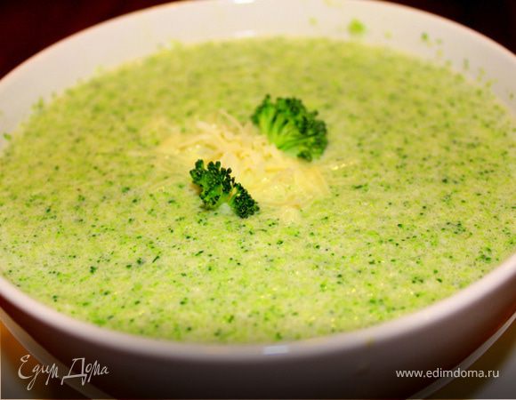 Суп с капустой брокколи