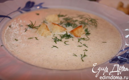 Рецепт Ароматный грибной суп-пюре из шампиньонов с тимьяном