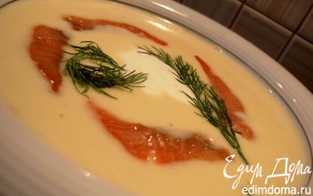 Рецепт Луковый суп с сыром и лососиной