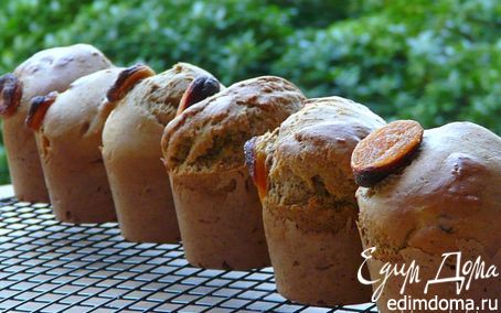 Рецепт Маффины из ржаной муки с курагой