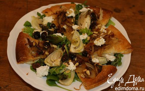 Рецепт Салат из фенхеля с козьим сыром и кедровыми орешками