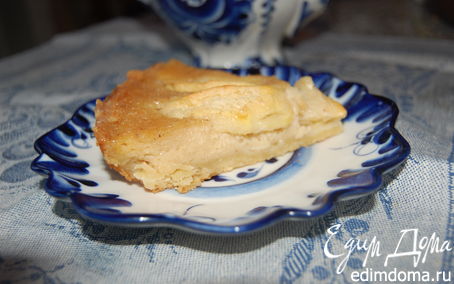 Рецепт Яблочный пирог с крем-брюле.
