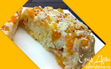 Рецепт Творожно-рисовый десерт с персиками