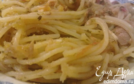 Рецепт Спагетти с тунцом в пароварке