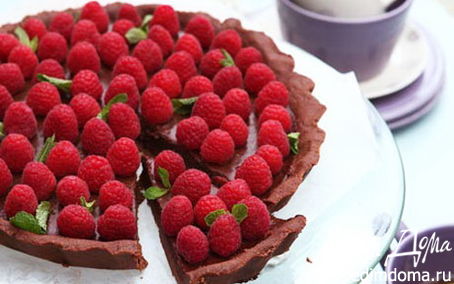 Рецепт Шоколадный тарт с малиной