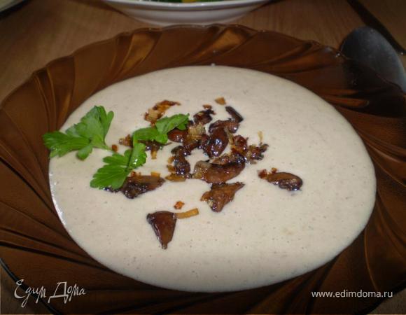 Грибной крем суп из шампиньонов со сливками