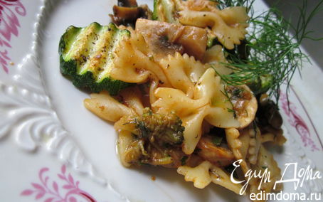 Рецепт Паста с грибами и овощами