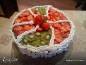 Торт со свежими фруктами