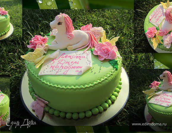 Торт "Лошадка с розовой гривой"