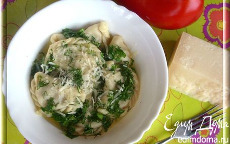 Рецепт Равиоли с печёными овощами и сыром
