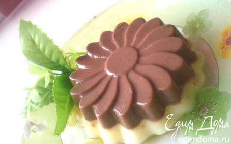 Рецепт Дынно-шоколадный йогуртовый пудинг