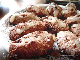 Ореховое печенье со сливочной глазурью