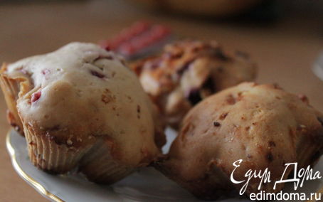 Рецепт Muffins with cherry&amp;white chocolate