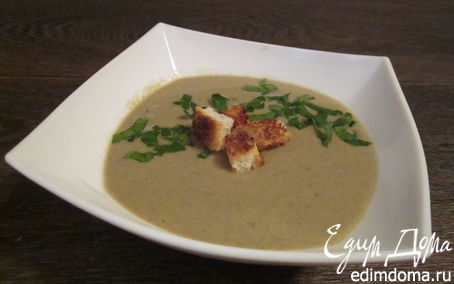 Рецепт Постны суп-крем из шампиньонов с кокосовым молоком