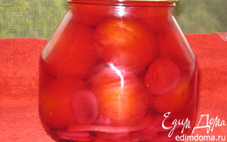 Рецепт Консервированные помидоры со свеклой