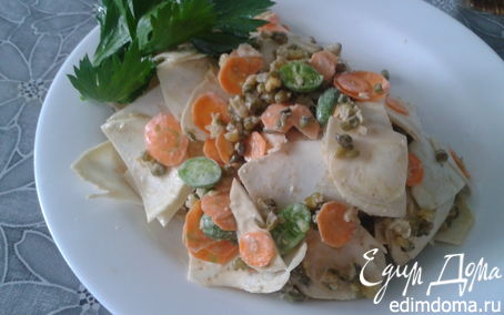 Рецепт Салат с сельдереем, маш и мелотрией