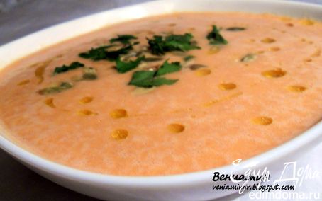 Рецепт Чечевичный суп-пюре с томатами и сельдереем