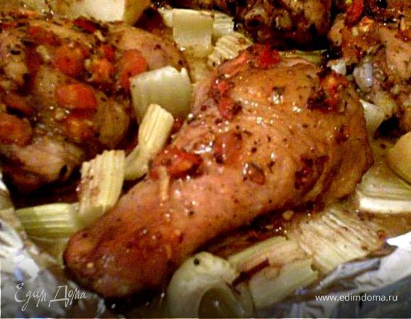 Как приготовить Курица в тесте в духовке рецепт пошагово