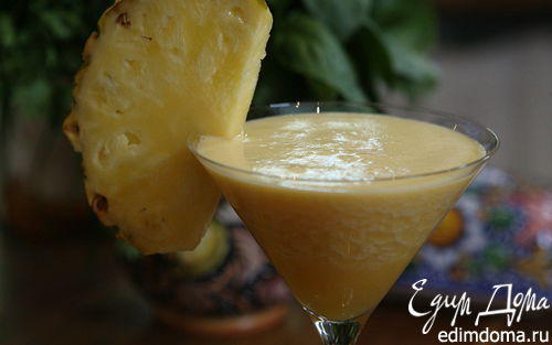 Рецепт Сок из папайи, яблока и ананаса