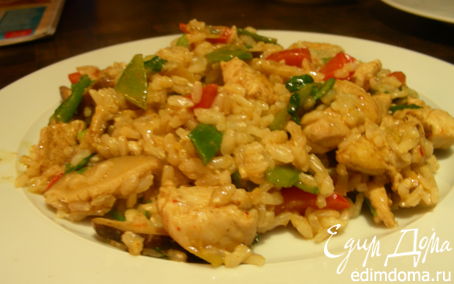 Рецепт Курица с овощами в тайском стиле