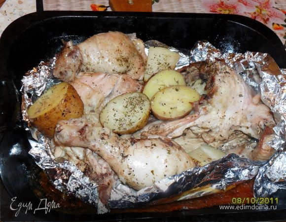 Курица в аэрогриле в фольге: рецепт приготовления пошагово
