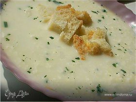 Альпийский молочный суп с сыром