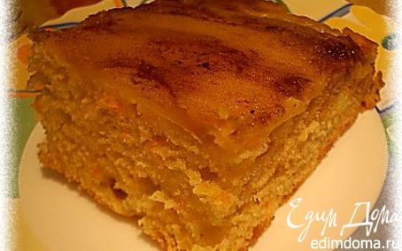 Рецепт Морковно-яблочный кекс с корицей