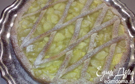 Рецепт Яблочный пирог с творогом
