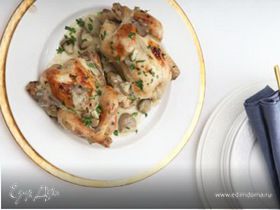 Цыплята с грибами и тимьяном (рецепт от Юлии Высоцкой)