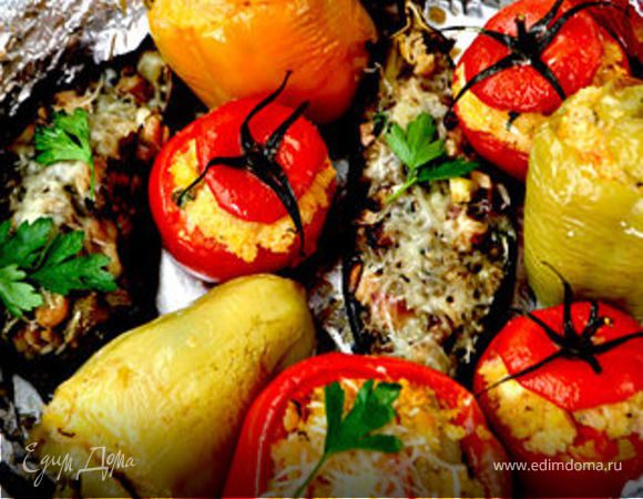 Кабачки фаршированные рисом и овощами рецепт с фото, как приготовить на irhidey.ru