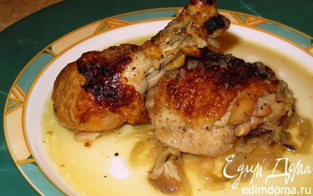 Рецепт Курица, тушенная с большим количеством лука (повтор)