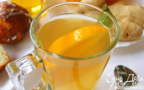 Рецепт Имбирный чай с апельсином