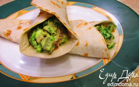 Рецепт Тортильи с мясом и гуакамоле