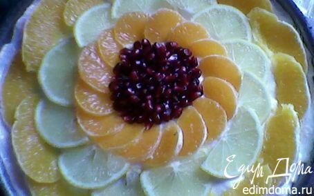 Рецепт Торт - суфле с фруктами в желе