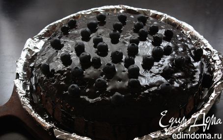 Рецепт Шоколадный торт с черникой