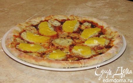 Рецепт Пицца с салями и апельсином