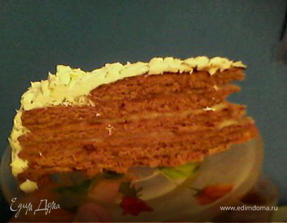 Медовый торт на сковороде: рецепт приготовления