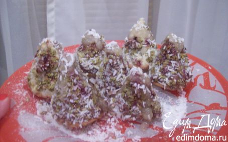 Рецепт Бисквитное пирожное "Новогодняя ёлка"