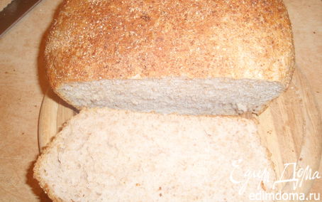 Рецепт Домашний хлеб с цельнозерновой мукой