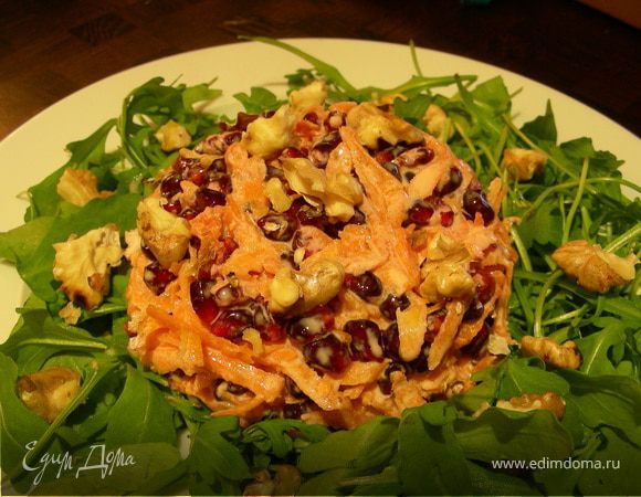 Салат из моркови с сыром, пошаговый рецепт на ккал, фото, ингредиенты - Tali