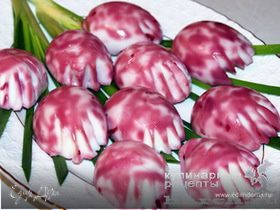 Яйца фаршированные «Букет тюльпанов»