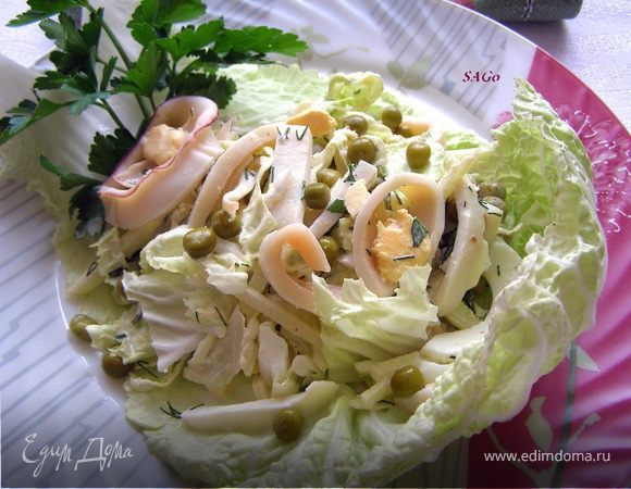 Салат из кальмаров с пекинской капустой - hb-crm.ru