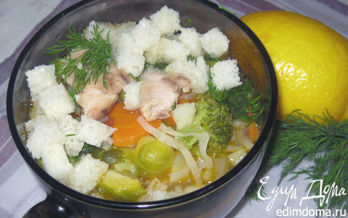 Рецепт Диетический куриный суп